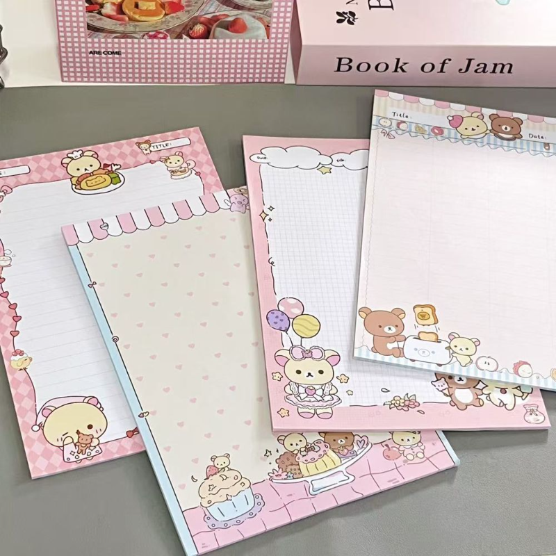 Stationery Office Items List - Cute Rilakkuma B5 Notebook Set Cartoonbear