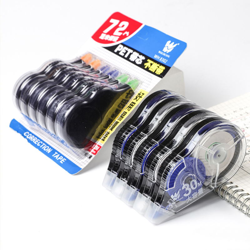 Total Stationery & Office Supply - Portable White Correction Roller Tape 6Pack