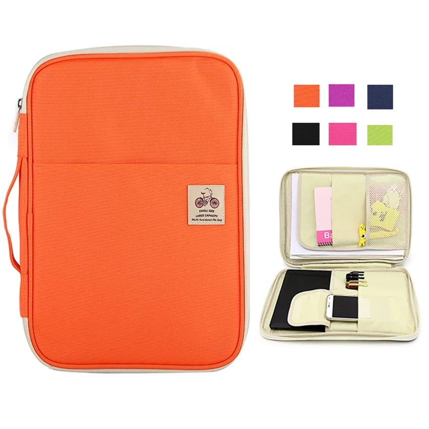 Portfolio Folder Zip - Waterproof Large Capacity File Folder A4