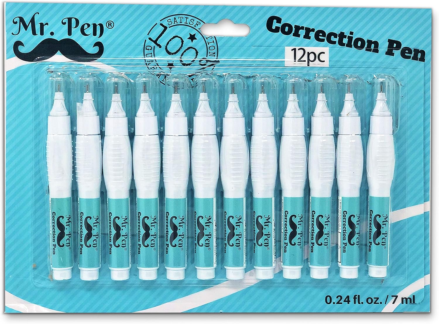 Correction Fluid White - Correction Pens, 12 Pack, Needle Point,
