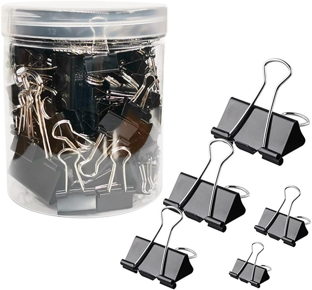 Binder Clip Assorted - 120Pcs Binder Clips Assorted Sizes with