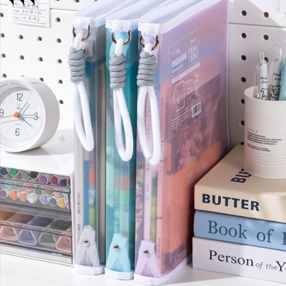Supply Of Office Stationery - Portable Transparent A4 Zipper File Bag