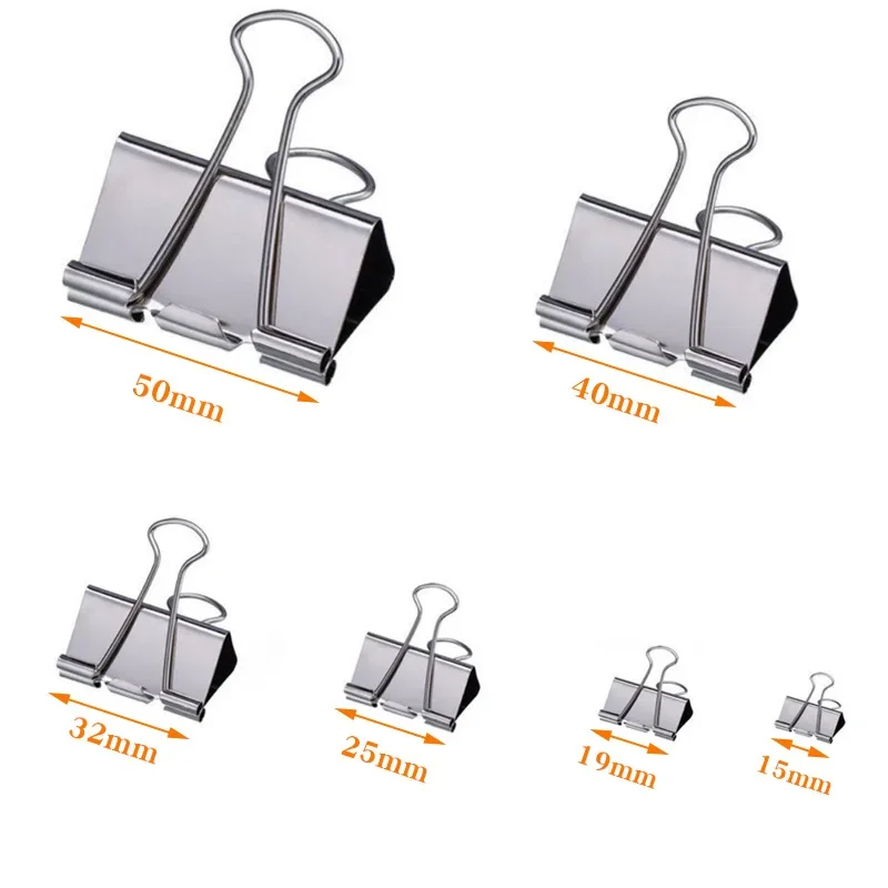 Supply Of Office Stationery - 5-30Pcs Binder Clips File Metal Paper