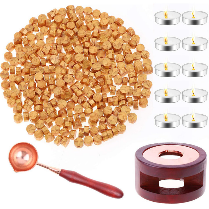 Wax Seal Set Includes 200 Gold - Wax Seal Stamp Kit avaliação e preço