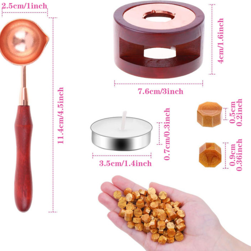 Wax Seal Set Includes 200 Gold - Wax Seal Stamp Kit avaliação e preço