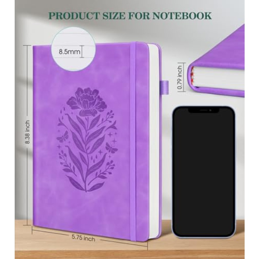Lined Journal Notebook for Wom - Journal Leather Hardcover avaliação e preço