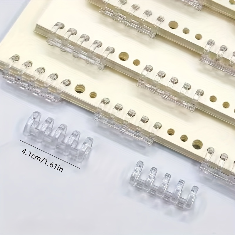 10Pcs 5-Ring Binding Spines Sn - Binding Comb Plastic avaliação e preço