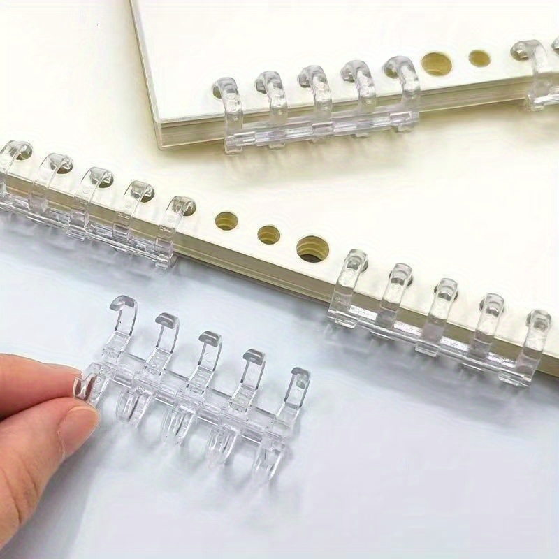 10Pcs 5-Ring Binding Spines Sn - Binding Comb Plastic avaliação e preço