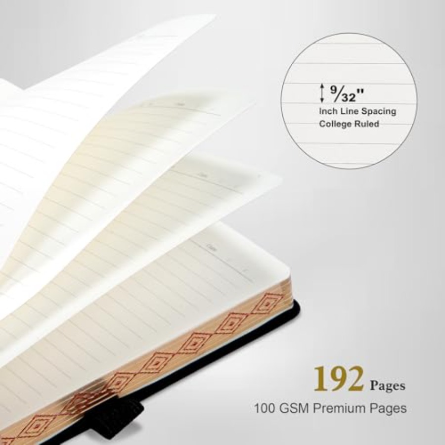 Lined Journal for Men and Wome - Journal Leather Hardcover avaliação e preço