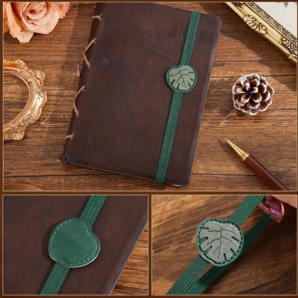 Vintage Elastic Bands Leather  - Journal Leather Hardcover avaliação e preço