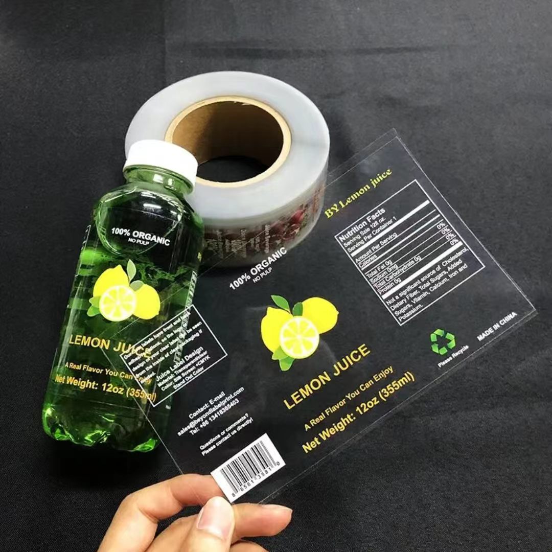 Custom Printed Transparent BOP - Sticker Label Roll avaliação e preço