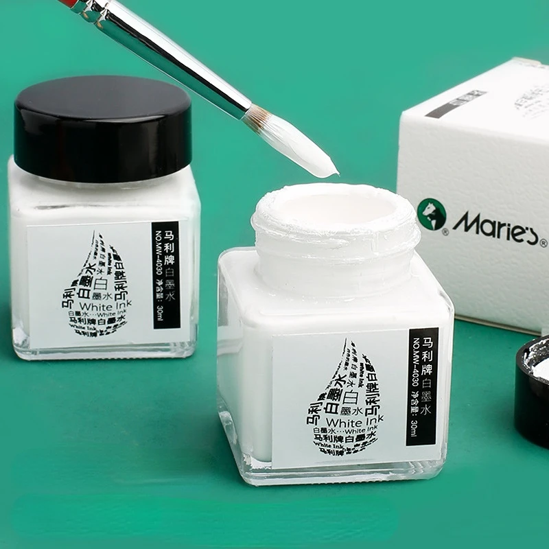 30ML White Ink High-gloss Wate - Correction Fluid White avaliação e preço
