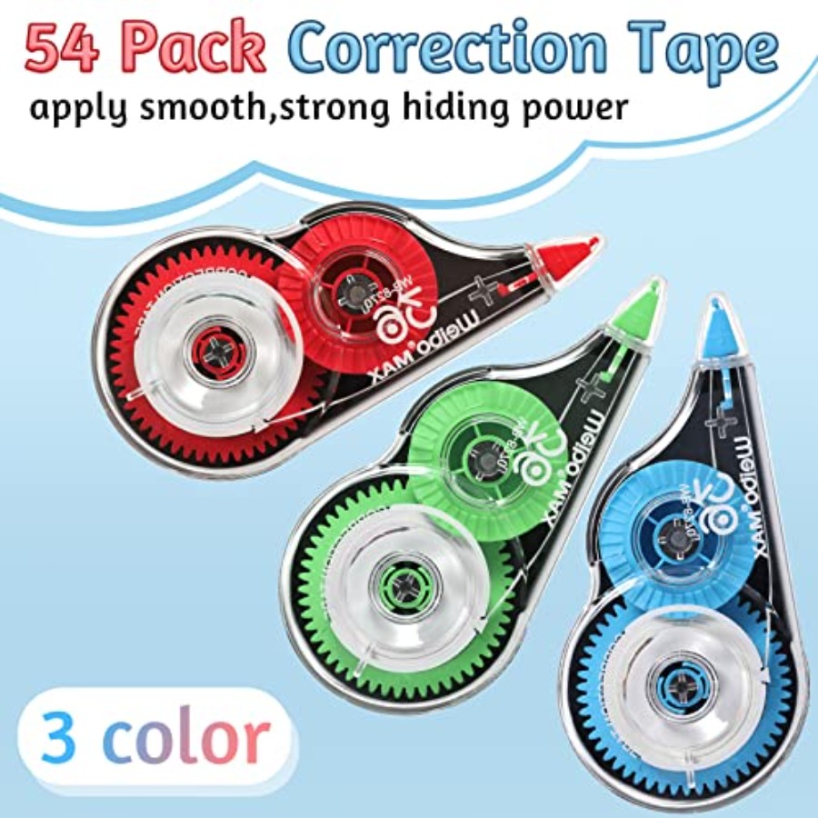 54 Pack Correction Tape Bulk W - Correction Fluid White avaliação e preço