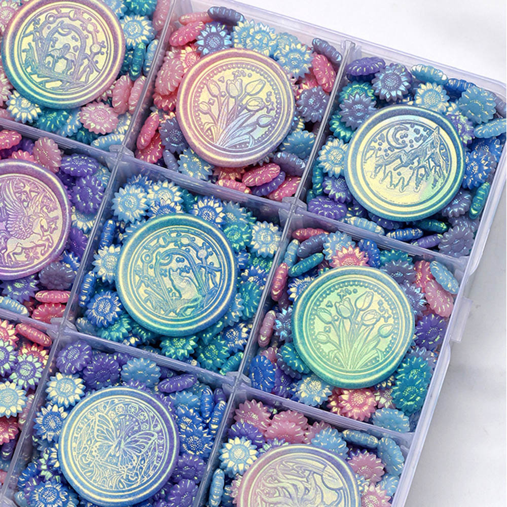 100pcs Mixed Color Glitter Dre - Wax Seal Stamp Kit avaliação e preço