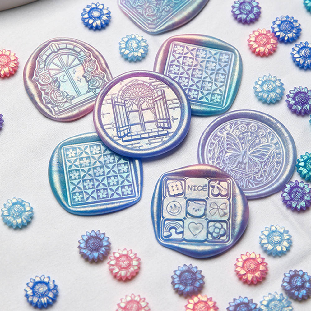 100pcs Mixed Color Glitter Dre - Wax Seal Stamp Kit avaliação e preço