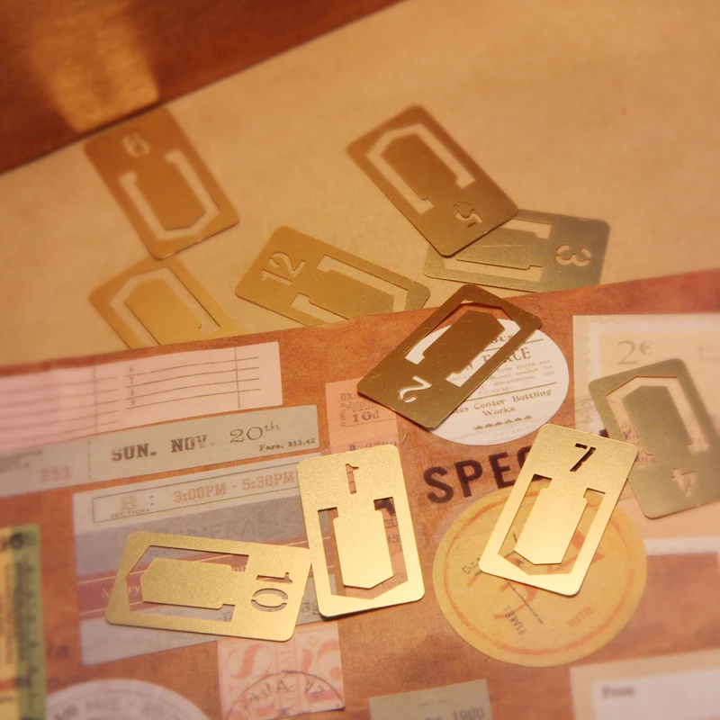 12 Pcs/lot Vintage Copper Book - Stationery Office And School Supply Stores avaliação e preço