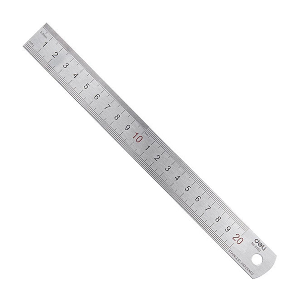 Deli 20cm Stainless Steel Meta - Stationery Office And School Supply Stores avaliação e preço