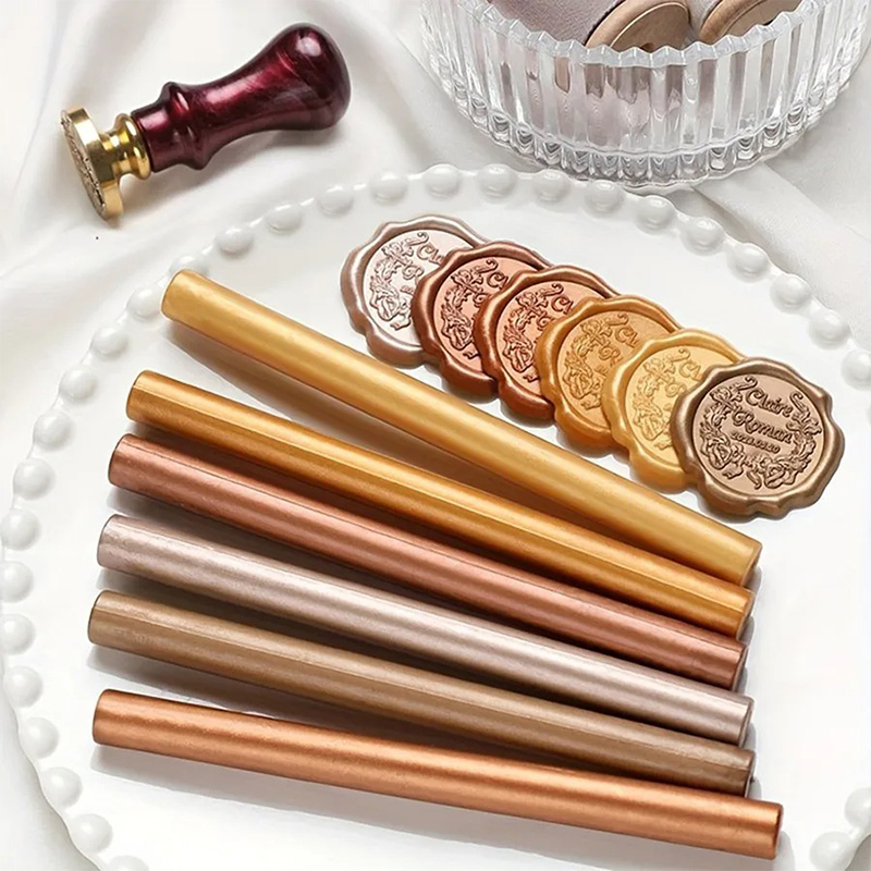 6Pcs Wax Seal Sticks 26Colors  - Wax Seal Stamp Kit avaliação e preço
