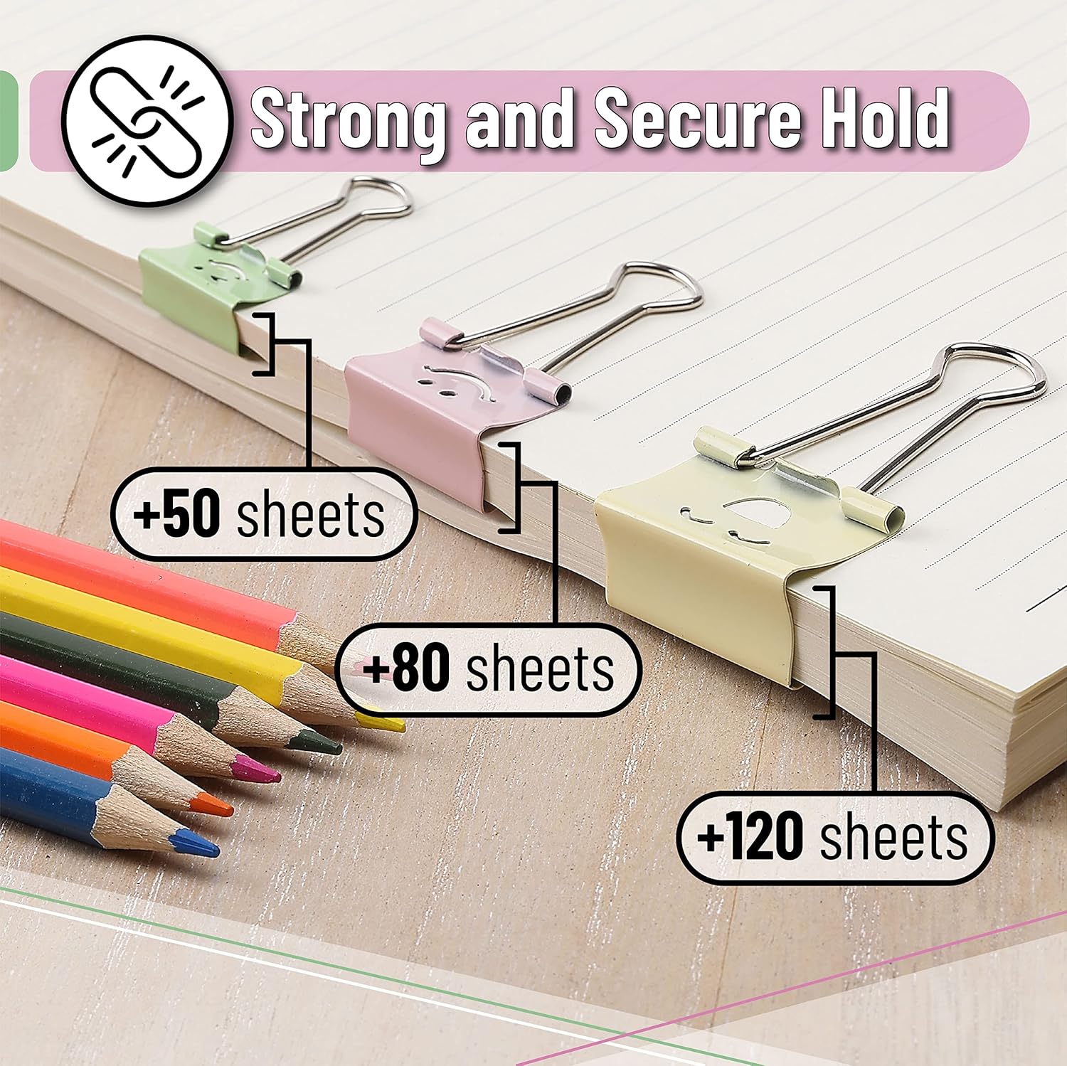 Smiley Binder Clips 80 Pack, A - Binder Clip Assorted avaliação e preço
