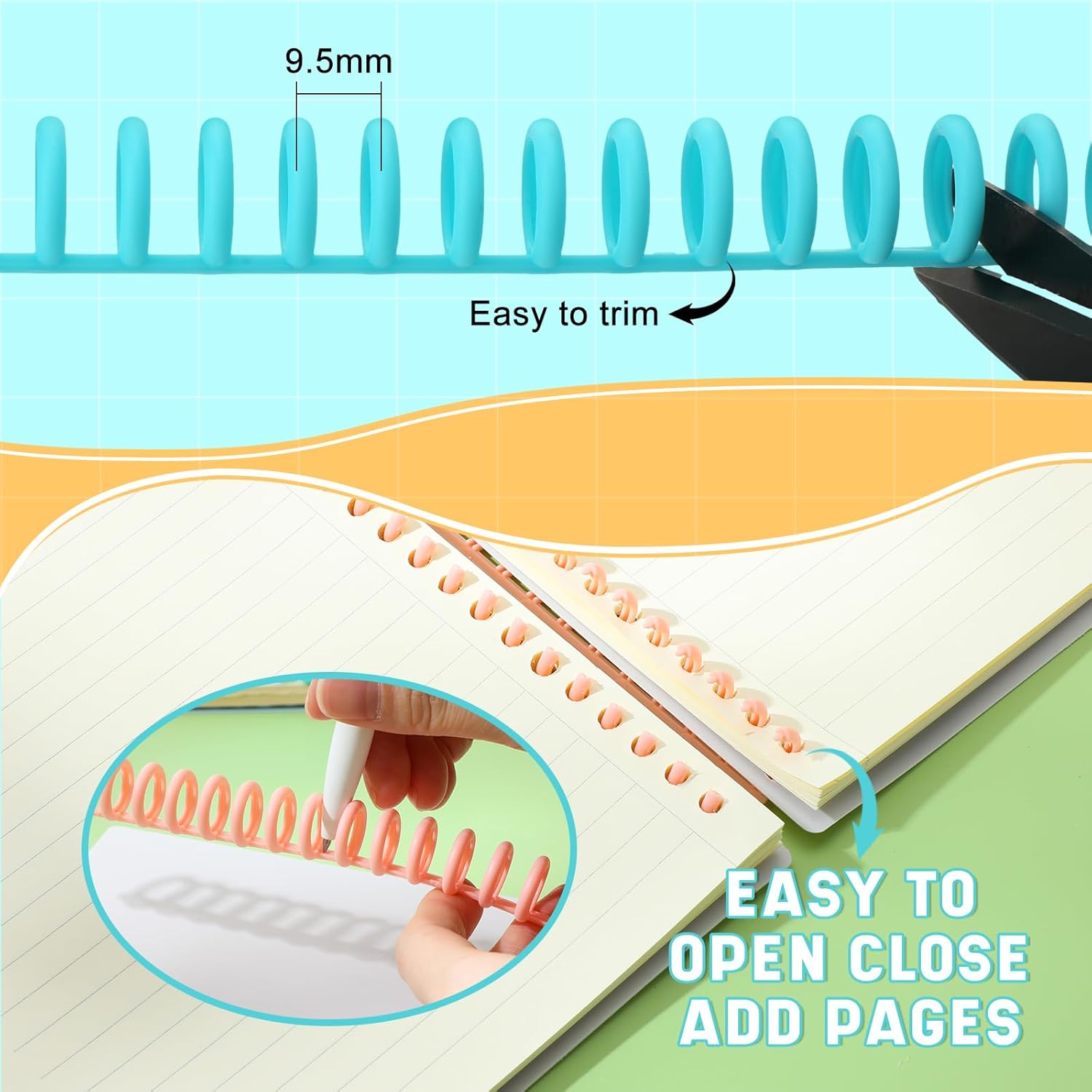50 Pcs Comb Binding Spines 1/2 - Binding Comb Plastic avaliação e preço