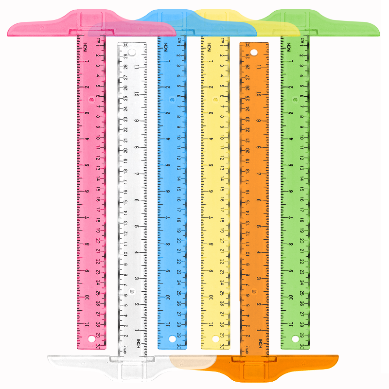 1Pc T-shaped Double Side Scale - Supply Of Office Stationery avaliação e preço