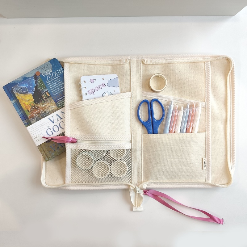 Large Capacity Canvas Planner  - Portfolio Folder Zip avaliação e preço