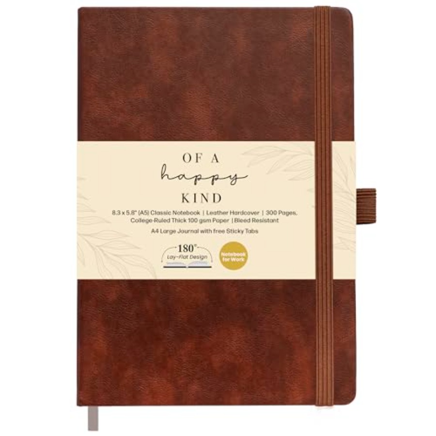 Lined Leather Bound Journal No - Journal Leather Hardcover avaliação e preço