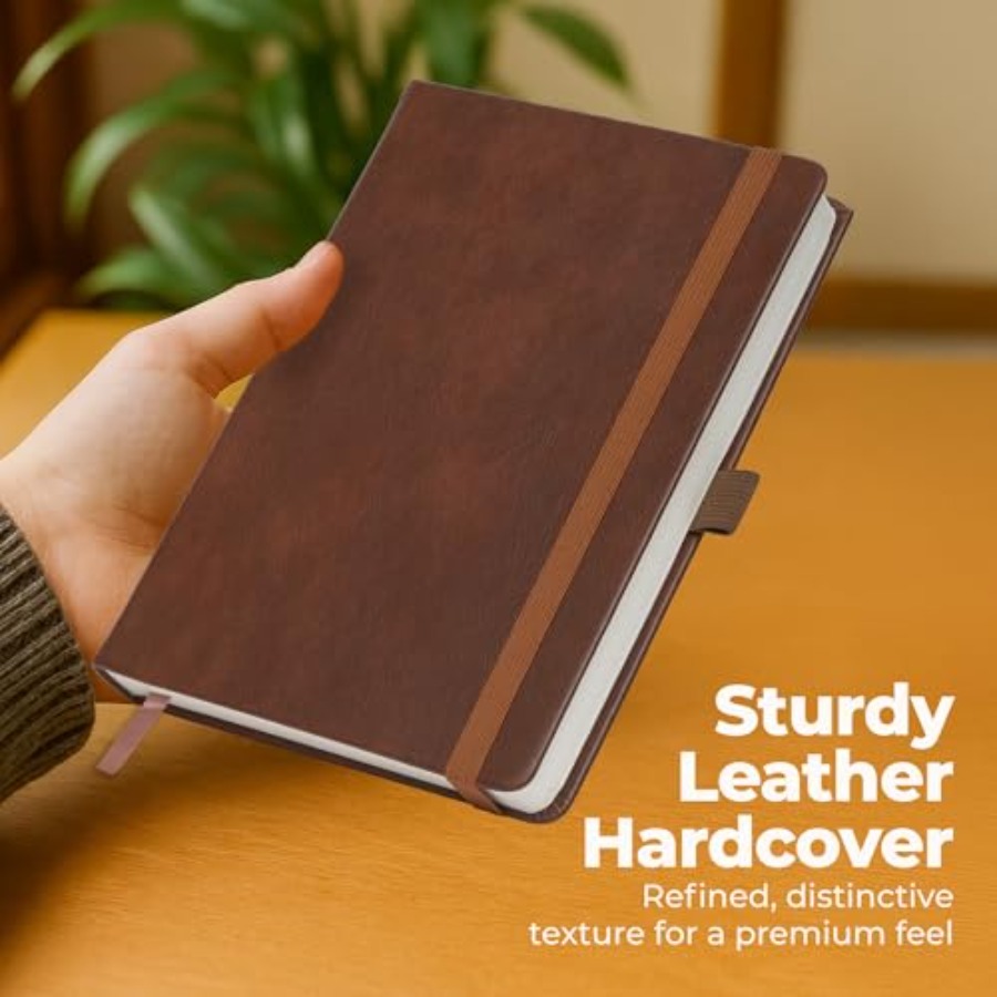Lined Leather Bound Journal No - Journal Leather Hardcover avaliação e preço
