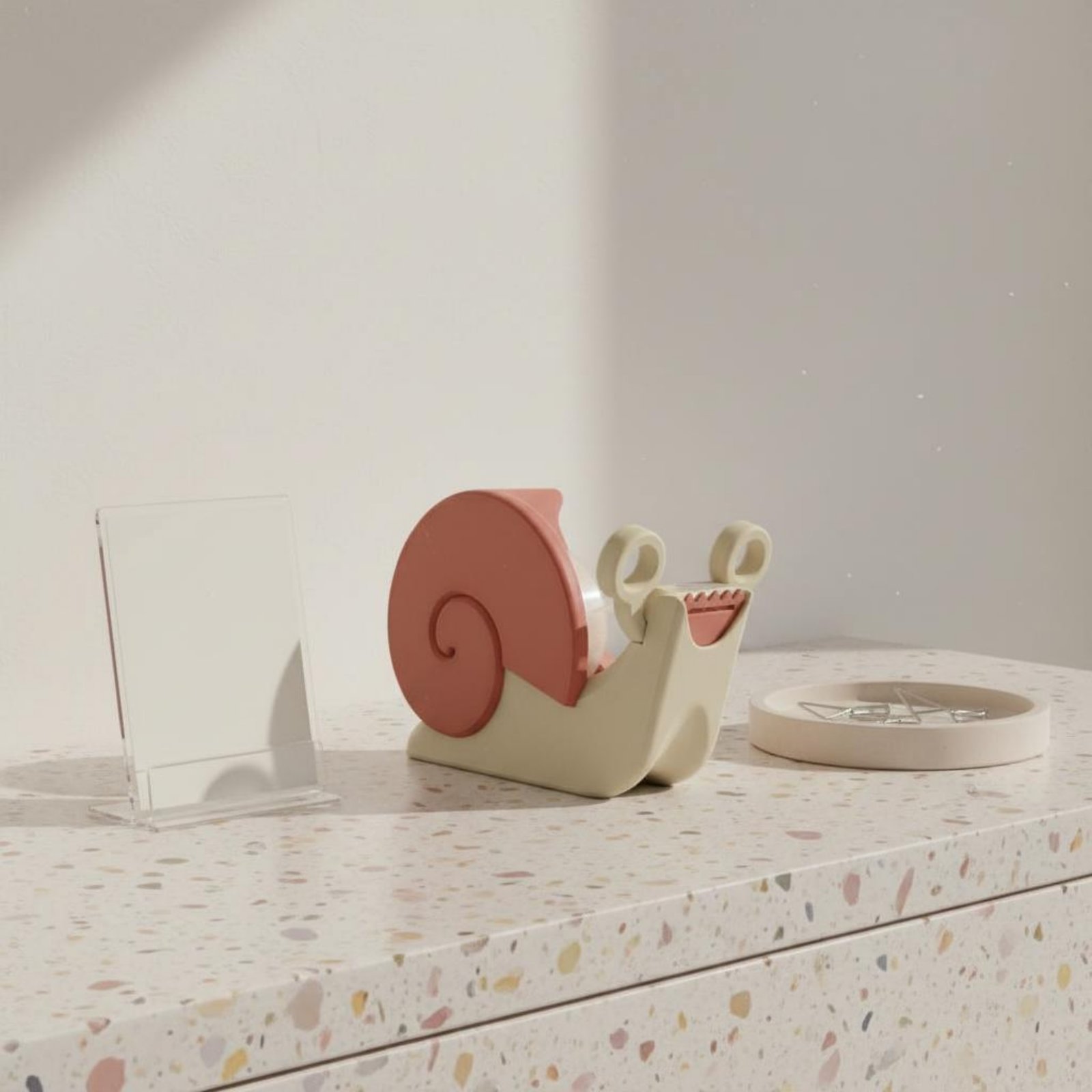 Snail-Shaped Tape Dispenser Pi - Supply Of Office Stationery avaliação e preço