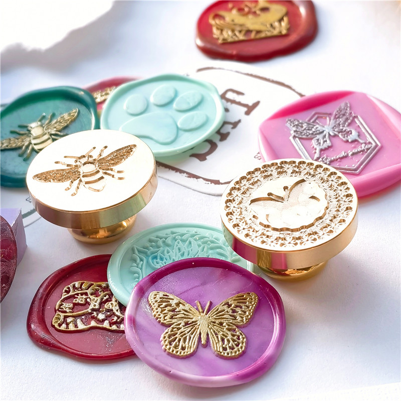 Wax Seal Stamp head butterfly  - Wax Seal Stamp Kit avaliação e preço