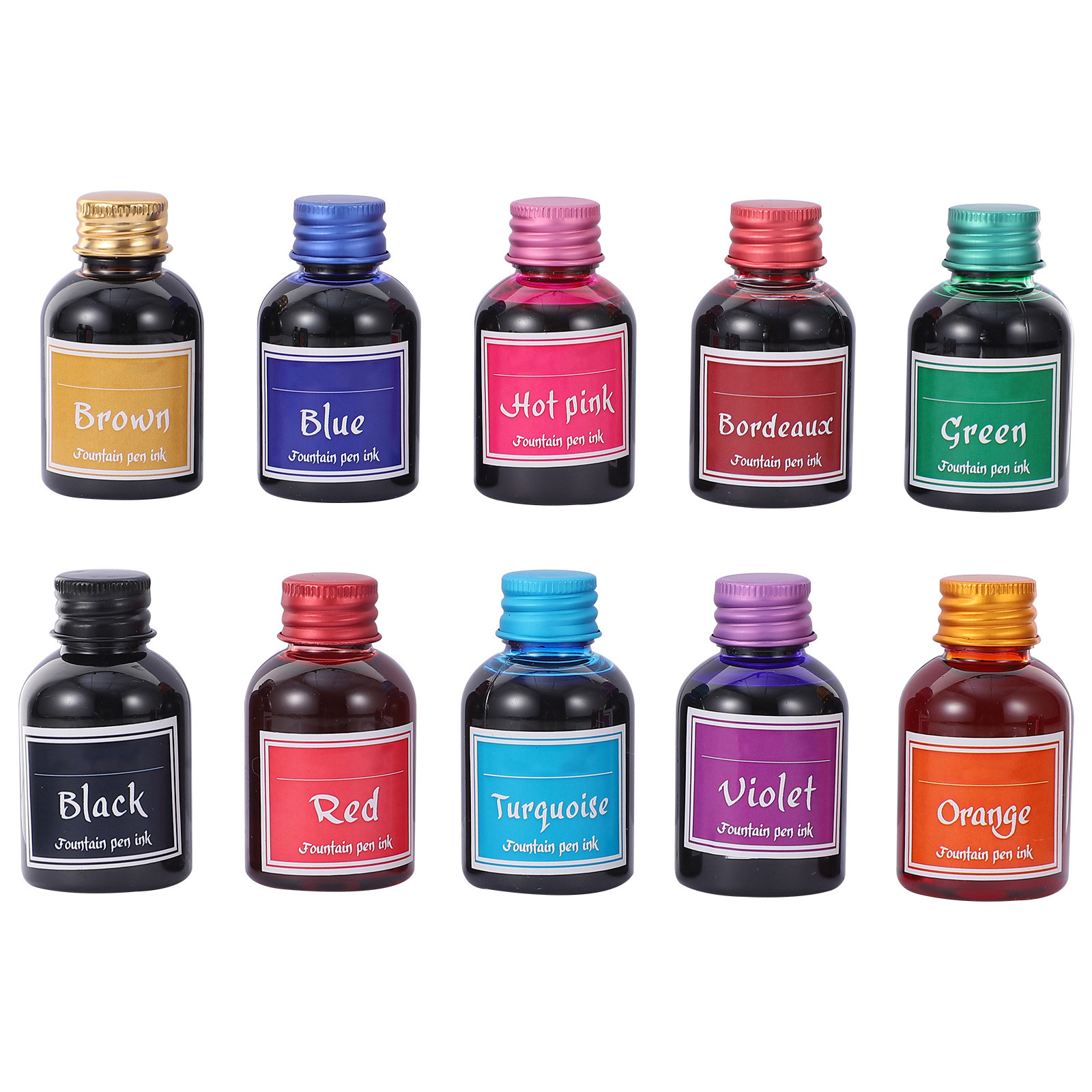 10 Bottles Fast-Drying Calligr - Calligraphy Ink Bottle avaliação e preço