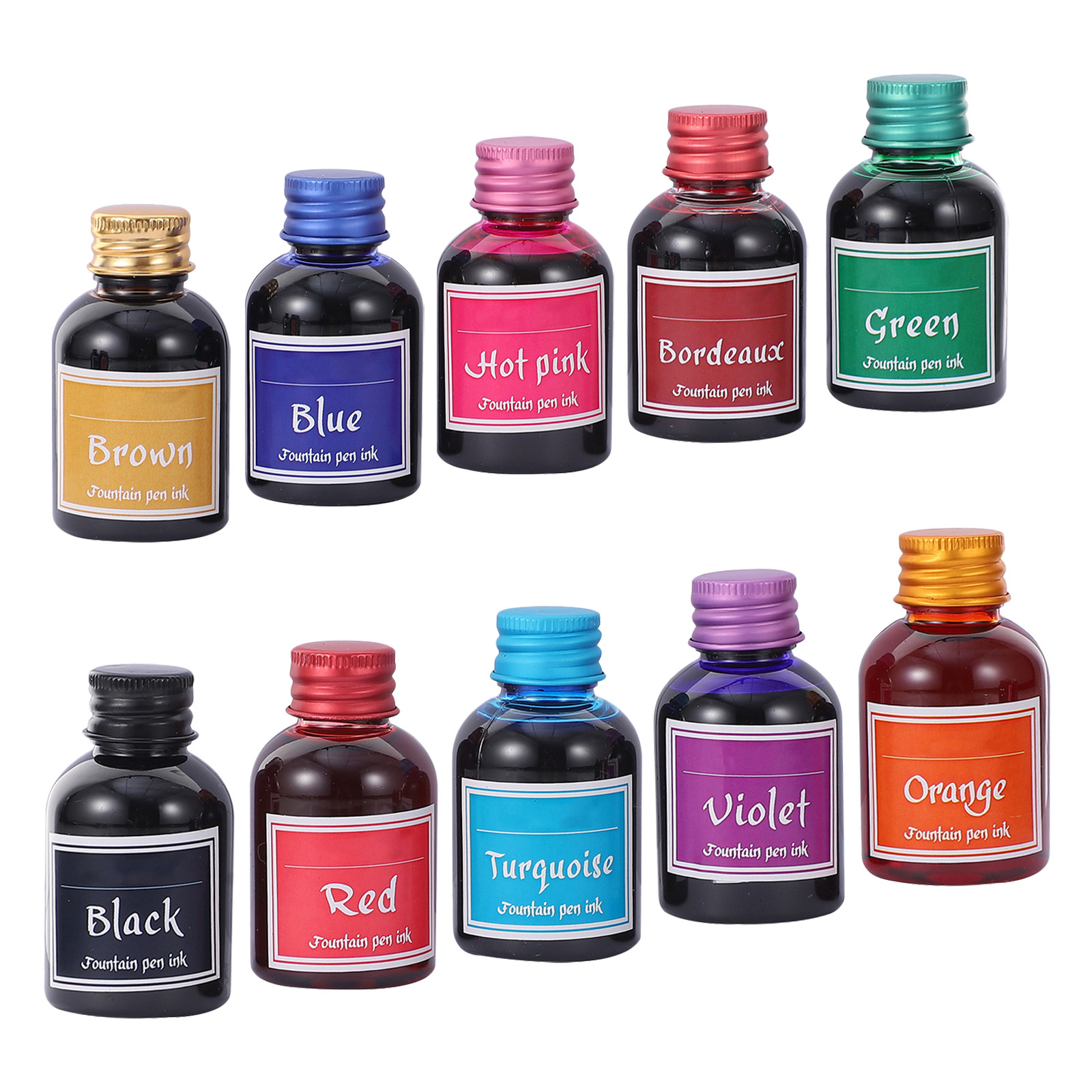 10 Bottles Fast-Drying Calligr - Calligraphy Ink Bottle avaliação e preço