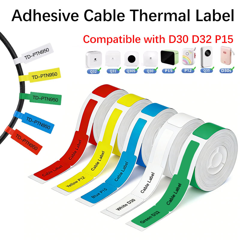 12*109mm Cable Thermal Label S - Label Printer Tape avaliação e preço