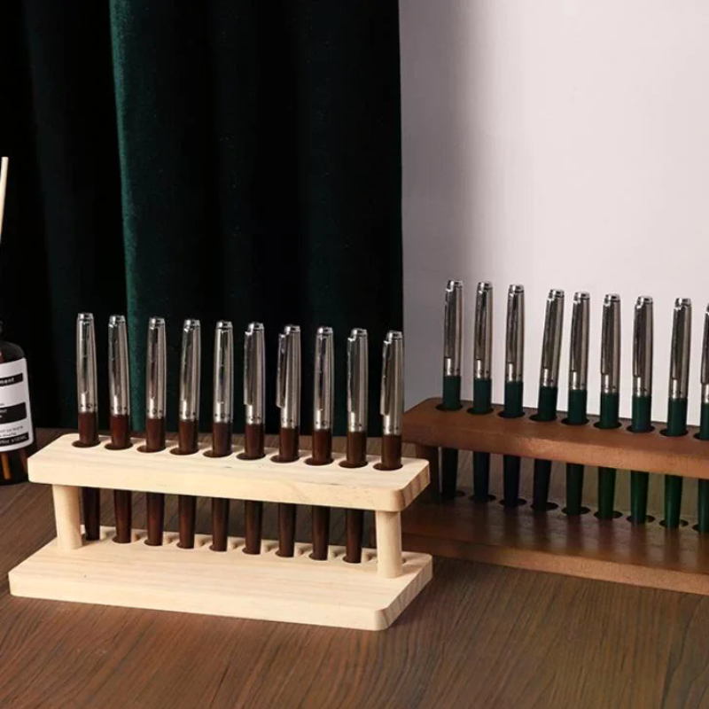 Walnut Wood Test Tube Rack Mul - Supply Of Office Stationery avaliação e preço