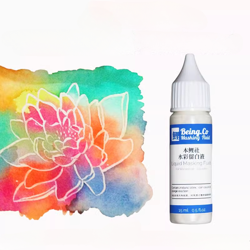 White/Blue Watercolor Masking  - Correction Fluid White avaliação e preço
