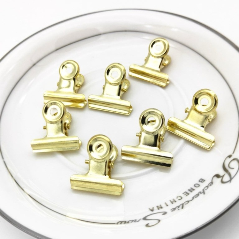 20PCS/Set 21mm*23mm Round Meta - Binder Clip Assorted avaliação e preço