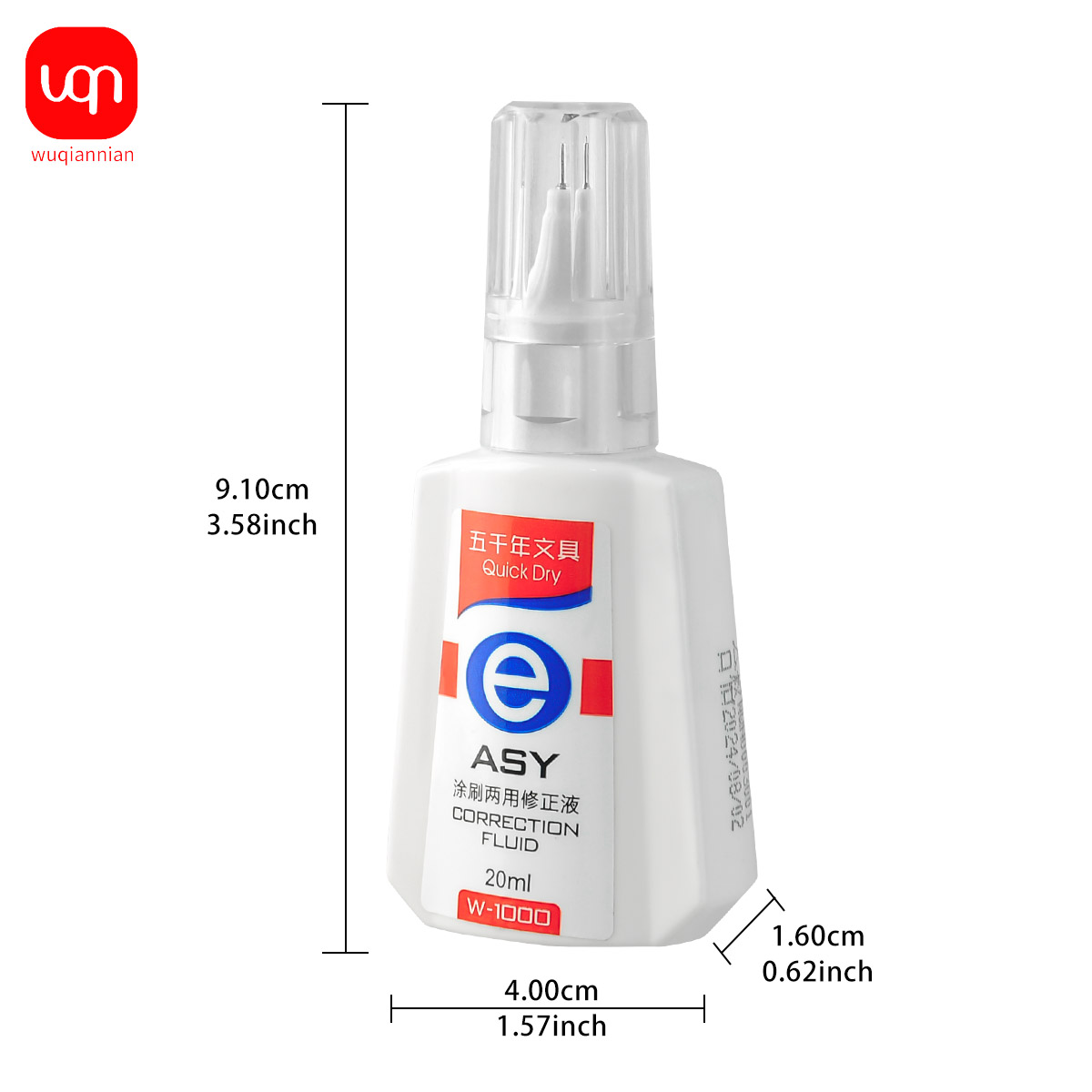 WQN Quick-Dry Correction Fluid - Correction Fluid White avaliação e preço