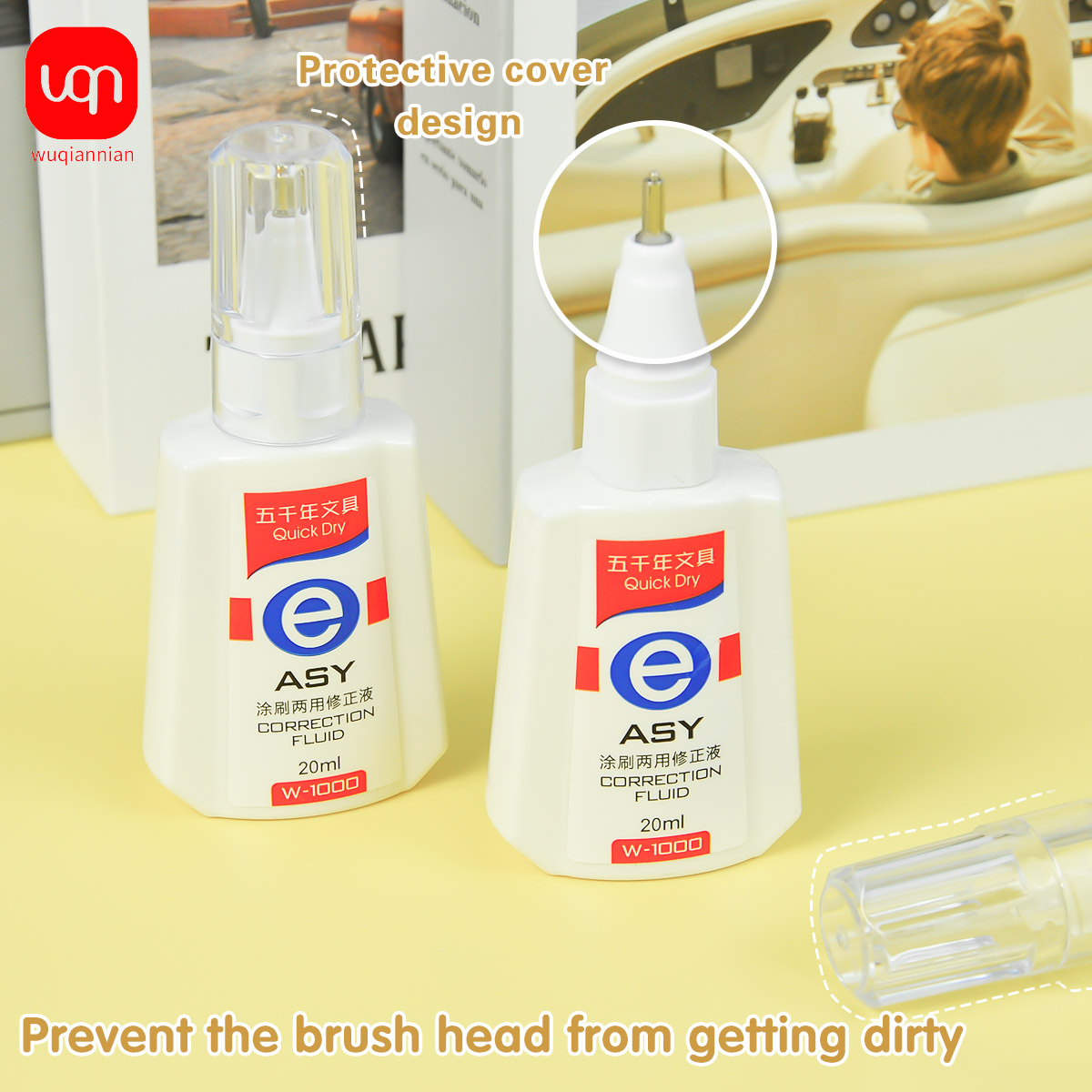 WQN Quick-Dry Correction Fluid - Correction Fluid White avaliação e preço