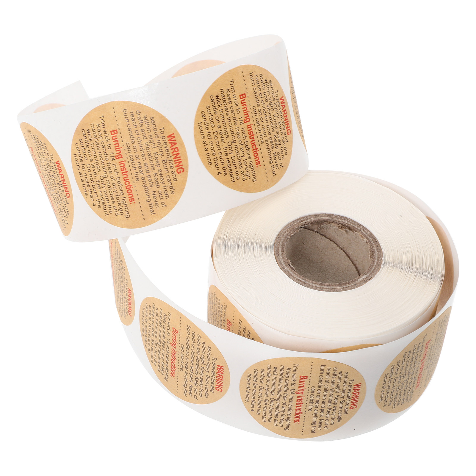 1 Roll Round Warning Labels fo - Sticker Label Roll avaliação e preço