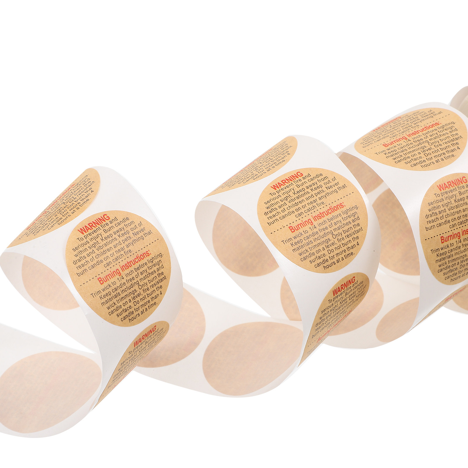 1 Roll Round Warning Labels fo - Sticker Label Roll avaliação e preço