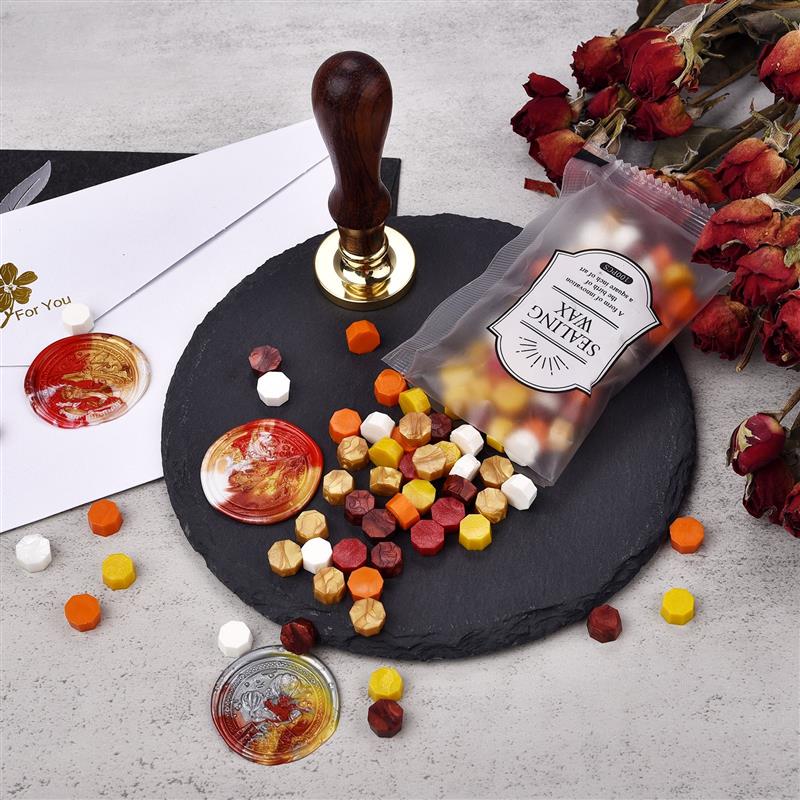 100Pcs Retro Sealing Wax Color - Wax Seal Stamp Kit avaliação e preço