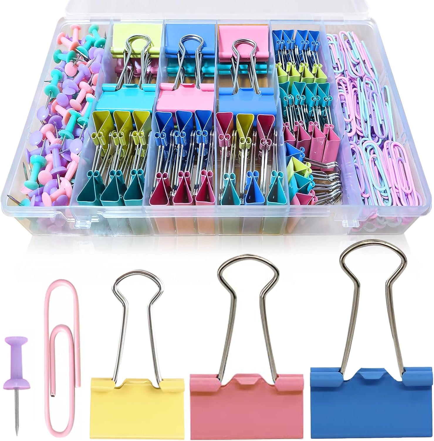 Colored Paper Clips and Binder - Binder Clip Assorted avaliação e preço