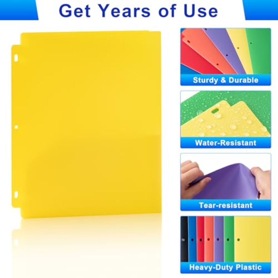 Plastic 3 Hole Punch Folders w - Binding Comb Plastic avaliação e preço
