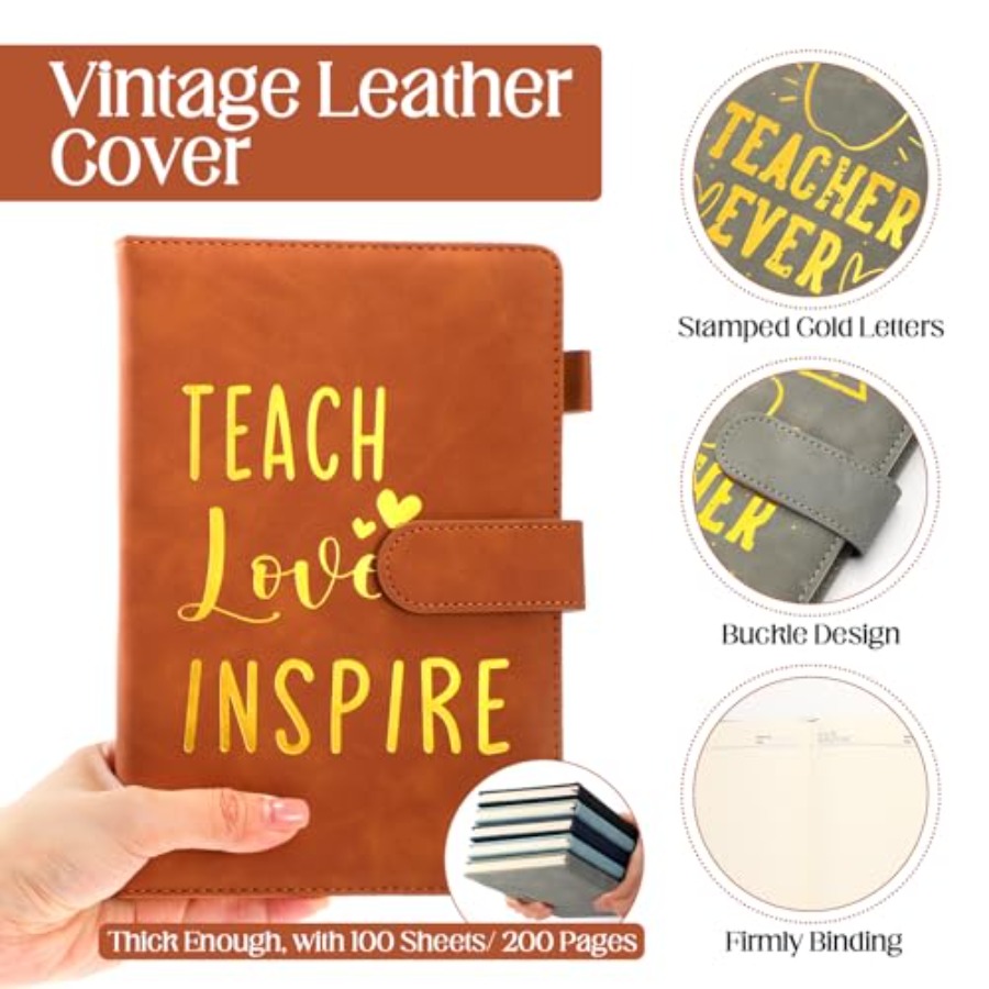 Pcs Teacher Appreciation Gifts - Journal Leather Hardcover avaliação e preço