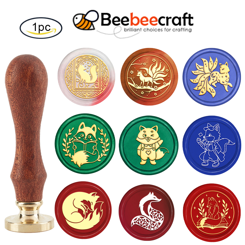 1PC Fox Moon Wax Seal Stamps R - Wax Seal Stamp Kit avaliação e preço
