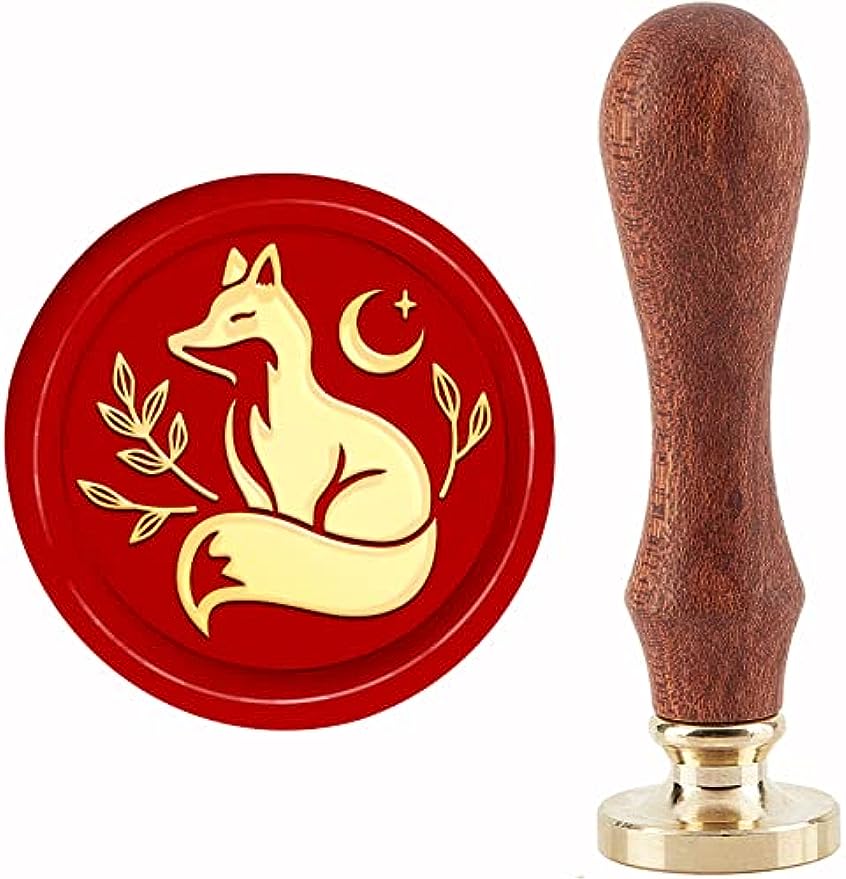 1PC Fox Moon Wax Seal Stamps R - Wax Seal Stamp Kit avaliação e preço