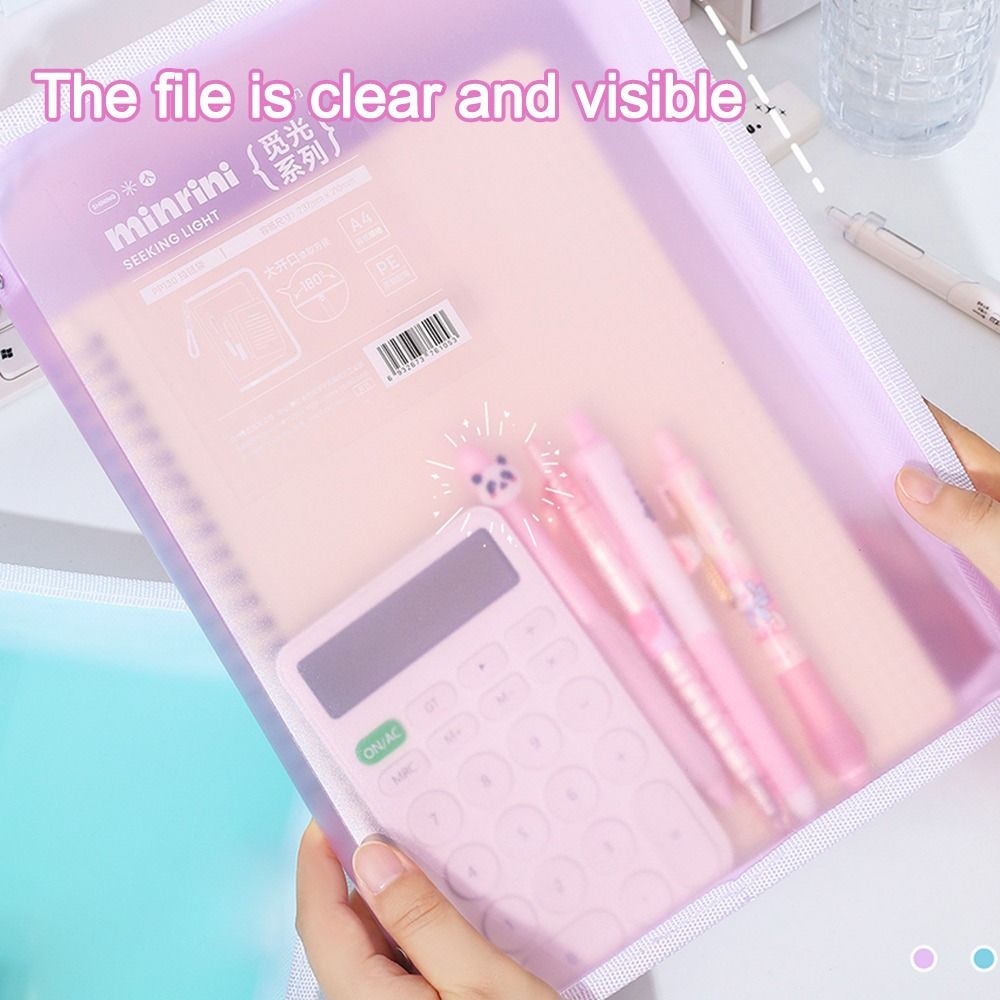 Portable Transparent A4 Zipper - Supply Of Office Stationery avaliação e preço