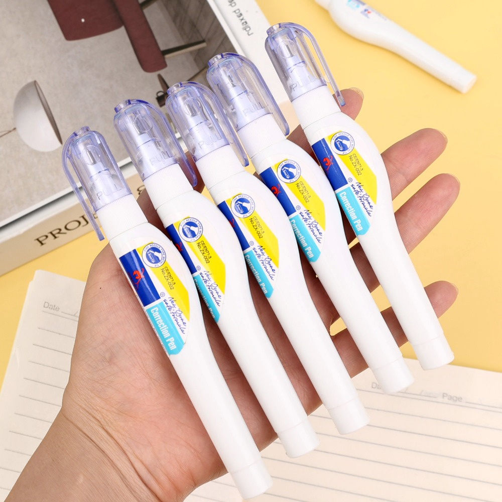 1-5Pc School Metal Headed Erro - Correction Fluid White avaliação e preço