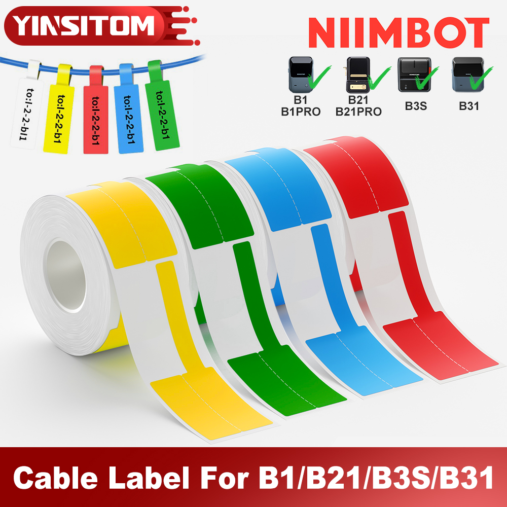 Niimbot Color Cable Label Wate - Label Printer Tape avaliação e preço
