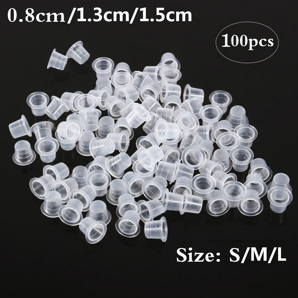100Pcs Tattoo Plastic Tattoo I - Calligraphy Ink Bottle avaliação e preço